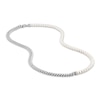 Thumbnail Image 2 of 1933 by Esquire Men's Freshwater Cultured Pearl Curb Necklace Sterling Silver 28"