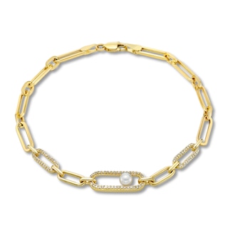 italia D'oro Paper Clip Chain Bracelet
