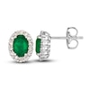 Le Vian Natural Emerald Stud Earrings 1/4 ct tw Diamonds 14K Vanilla Gold