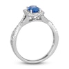 Thumbnail Image 3 of Le Vian Natural Blue Sapphire Ring 1/3 ct tw Diamonds 14K Vanilla Gold