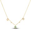 Thumbnail Image 1 of Le Vian Natural Aquaprase & Natural Opal Necklace Diamond Accents Round 14K Honey Gold