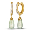 Thumbnail Image 0 of Le Vian Natural Prehnite Earrings 1/5 ct tw Diamonds 14K Honey Gold