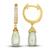 Le Vian Natural Prehnite Earrings 1/5 ct tw Diamonds 14K Honey Gold