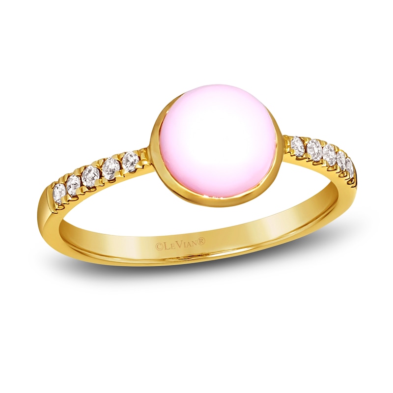 Main Image 1 of Le Vian Natural Opal Ring 1/10 ct tw Diamonds 14K Honey Gold
