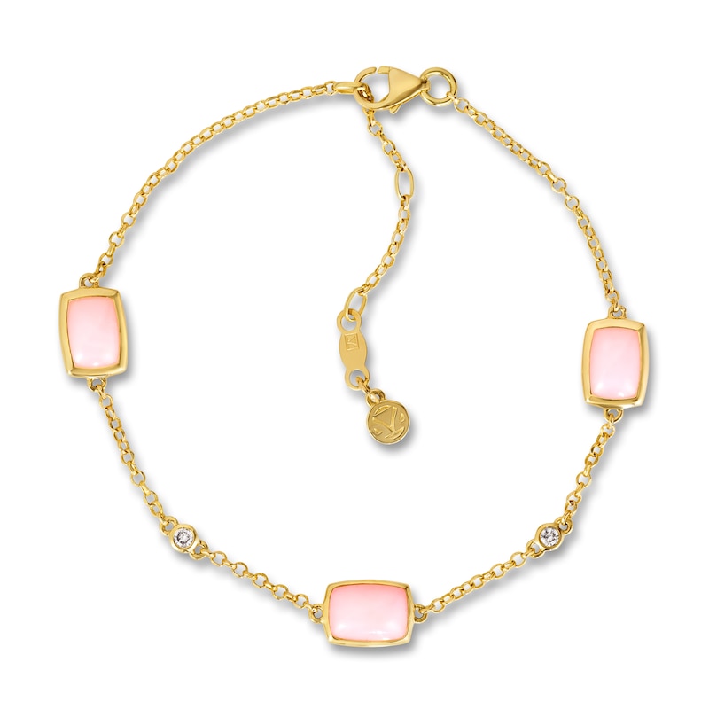 Le Vian Natural Opal Bracelet Diamond Accents 14K Honey Gold