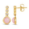 Thumbnail Image 2 of Le Vian Natural Opal Dangle Earrings 1/8 ct tw Diamonds 14K Honey Gold