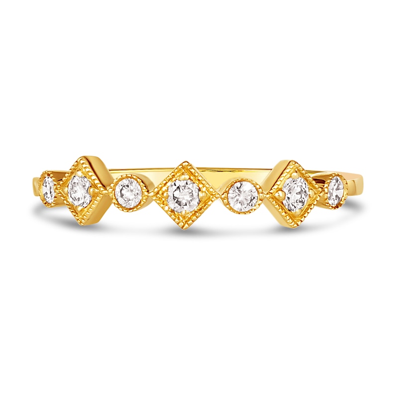 Main Image 2 of Le Vian Diamond Ring 1/5 ct tw Round 14K Honey Gold