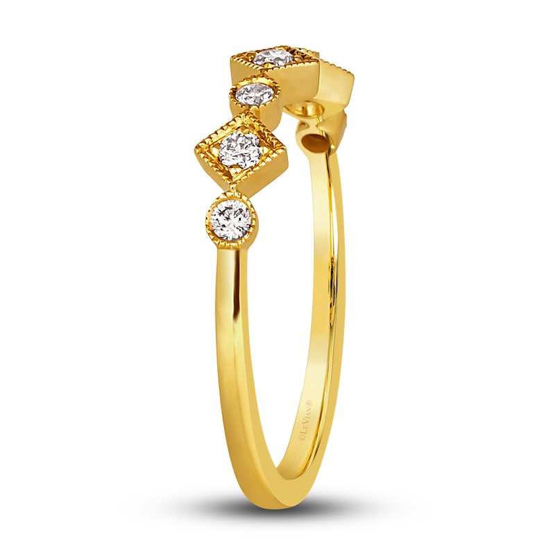 Main Image 4 of Le Vian Diamond Ring 1/5 ct tw Round 14K Honey Gold