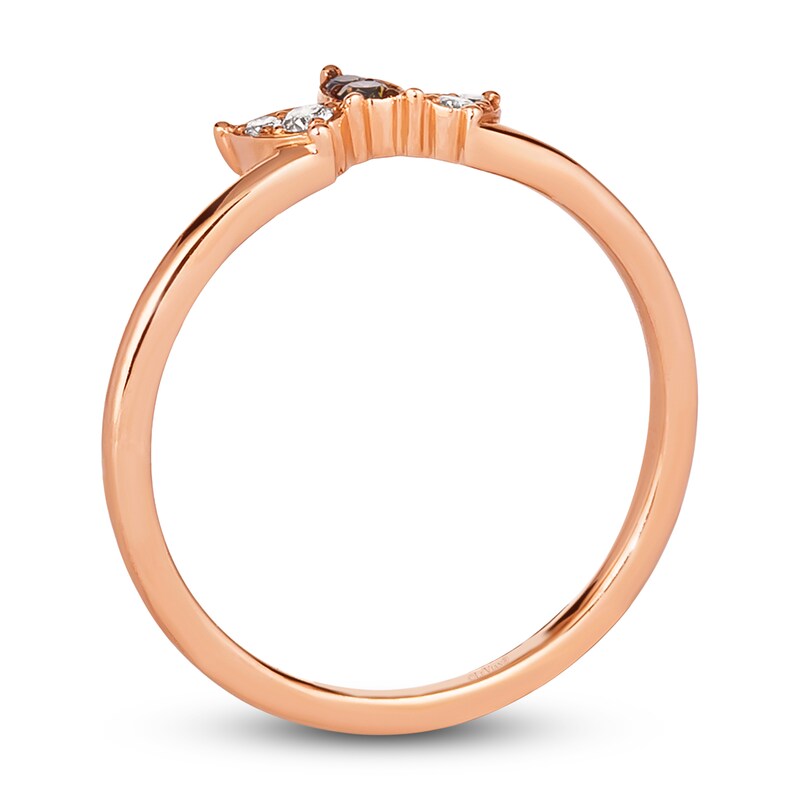 Main Image 3 of Le Vian Diamond Ring 1/15 ct tw Round 14K Strawberry Gold