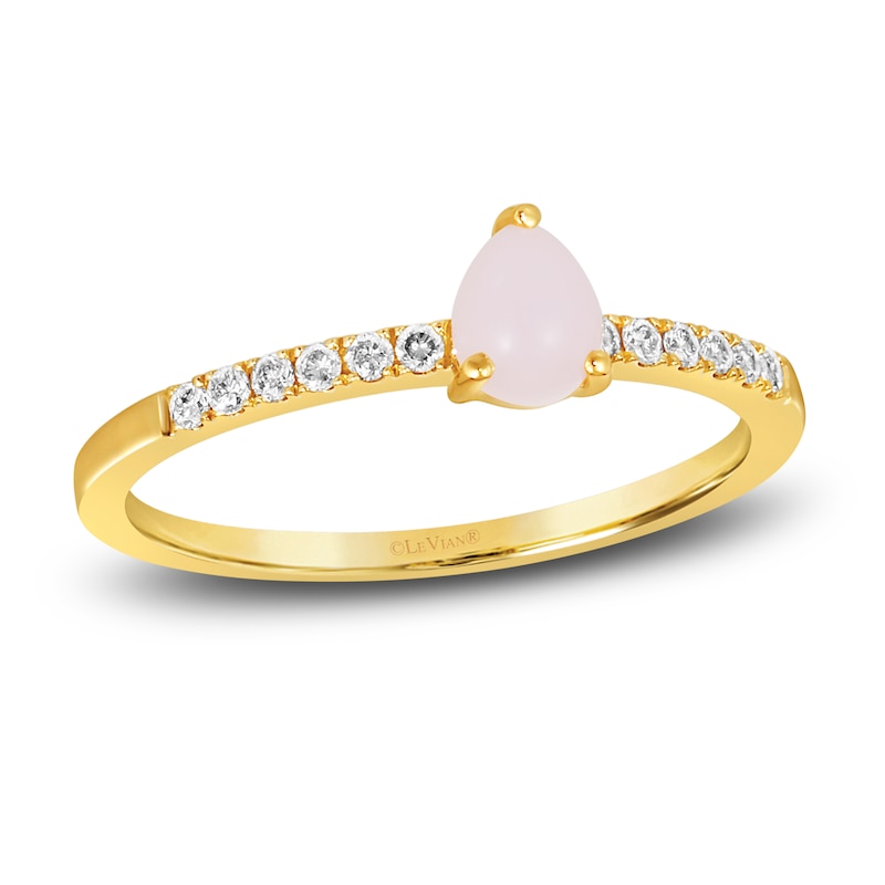 Main Image 1 of Le Vian Natural Opal Ring 1/10 ct tw Diamonds 14K Honey Gold