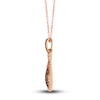 Thumbnail Image 2 of Le Vian Diamond Pendant Necklace 7/8 ct tw Round 14K Strawberry Gold 19"