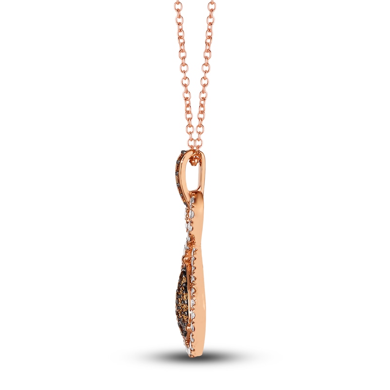 Main Image 2 of Le Vian Diamond Pendant Necklace 7/8 ct tw Round 14K Strawberry Gold 19"