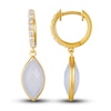 Le Vian Natural Blue Chalcedony Earrings 1/5 ct tw Diamonds 14K Honey Gold