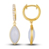 Thumbnail Image 1 of Le Vian Natural Blue Chalcedony Earrings 1/5 ct tw Diamonds 14K Honey Gold