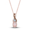 Thumbnail Image 0 of Le Vian Natural Opal & Natural Blue Topaz Necklace 1/4 ct tw Diamonds 14K Strawberry Gold