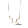 Thumbnail Image 2 of Diamond Virgo Constellation Necklace 1/6 ct tw Round 14K Yellow Gold