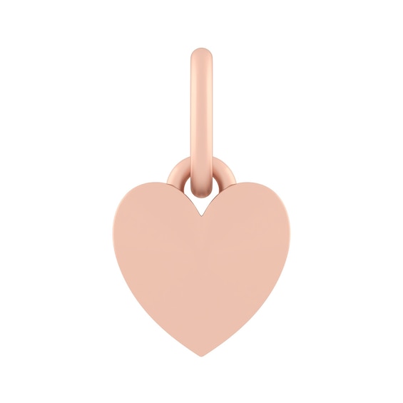Sterling Silver or 10K Gold Heart Charm