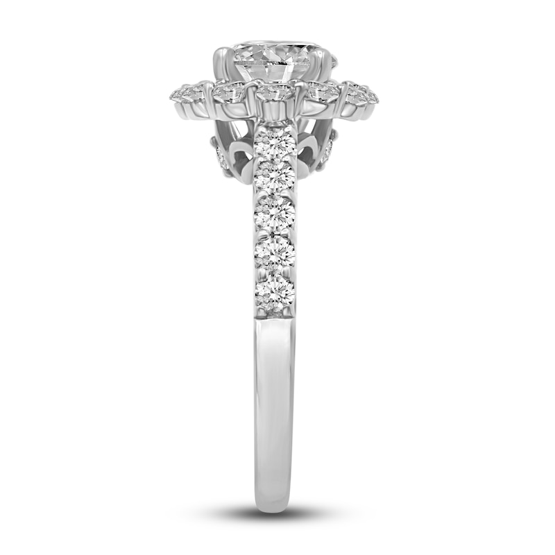 Main Image 3 of Diamond Engagement Ring 2-1/2 ct tw Round White Gold
