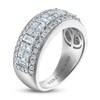 Thumbnail Image 1 of Vera Wang WISH Diamond Anniversary Band 1-1/2 ct tw Baguette/Princess/ Round 18K White Gold