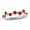 Thumbnail Image 1 of Juliette Maison Natural Garnet & Natural Ruby Ring 10K White Gold