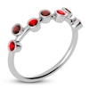 Thumbnail Image 2 of Juliette Maison Natural Garnet & Natural Ruby Ring 10K White Gold