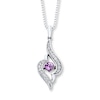 Thumbnail Image 0 of Unstoppable Love Necklace Amethyst Sterling Silver