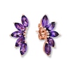 Thumbnail Image 1 of Amethyst Earring Climbers 10K Rose Gold