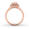Thumbnail Image 1 of Morganite Ring Aquamarines 14K Rose Gold