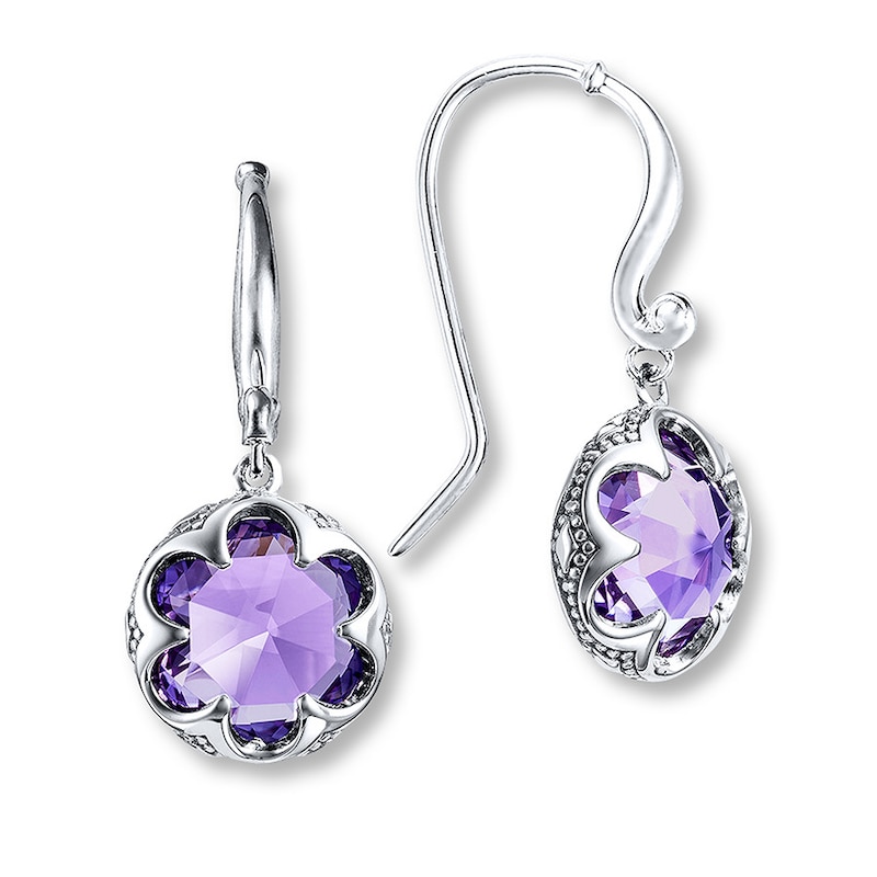 Main Image 1 of Tacori Amethyst Dangle Earrings Sterling Silver