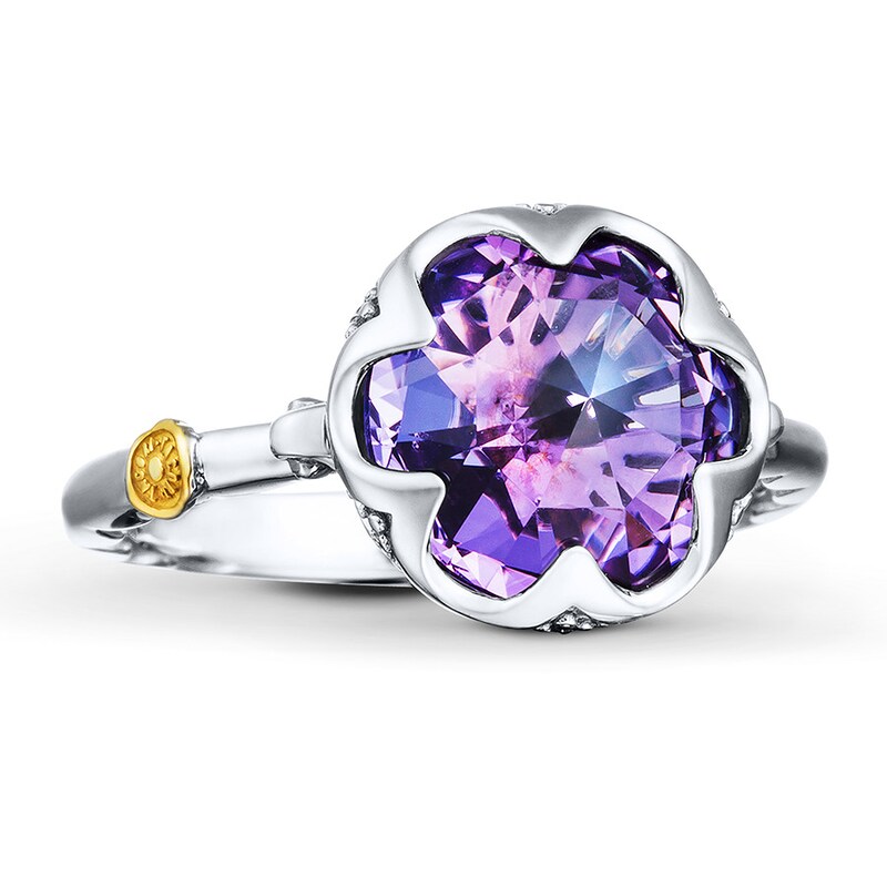 Main Image 1 of Tacori Amethyst Ring Sterling Silver/18K Yellow Gold