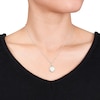Thumbnail Image 2 of Natural Opal Necklace White Topaz Accents Sterling Silver