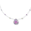 Thumbnail Image 1 of Amethyst Necklace Tanzanite & Peridot Accents Sterling Silver