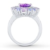 Thumbnail Image 2 of Amethyst Ring Tanzanite & Peridot Accents Sterling Silver