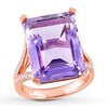 Thumbnail Image 0 of Amethyst Ring 1/2 carat tw Diamonds 14K Rose Gold