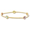 Thumbnail Image 1 of Multi-Gemstone Bangle Bracelet 14K Yellow Gold