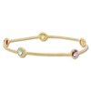 Thumbnail Image 0 of Multi-Gemstone Bangle Bracelet 14K Yellow Gold