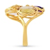 Thumbnail Image 1 of Amethyst & Quartz Ring 14K Yellow Gold