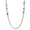 Thumbnail Image 0 of Blue Topaz Necklace Sterling Silver 26"