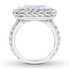Blue Topaz Ring Sterling Silver