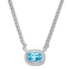 Thumbnail Image 1 of Blue Topaz Necklace Sterling Silver 18"