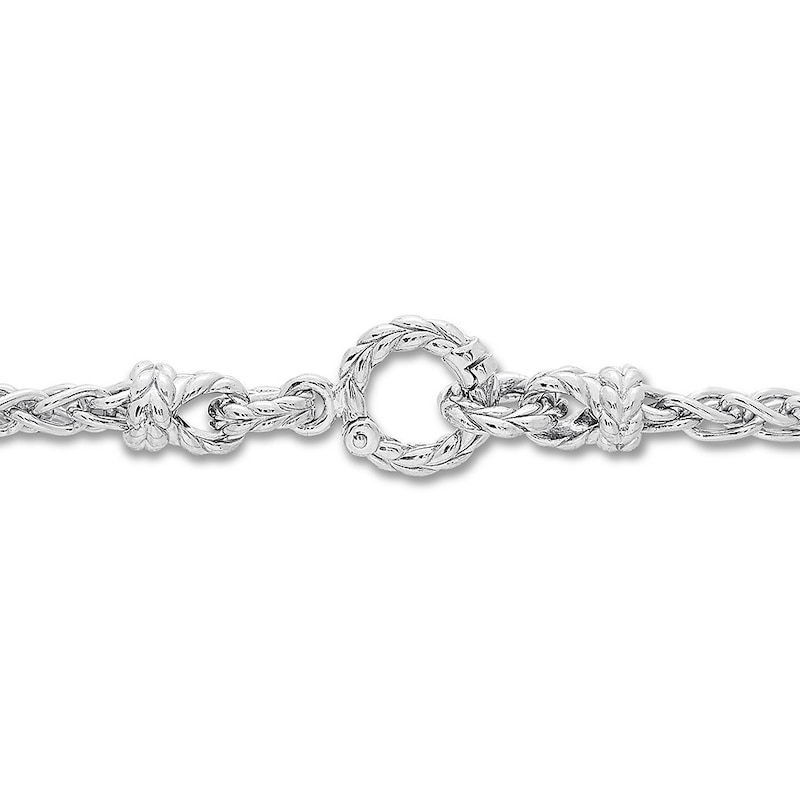 Main Image 2 of Blue Topaz Necklace Sterling Silver 18"
