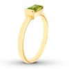 Thumbnail Image 1 of Peridot East-West Ring Rectangle 10K Yellow Gold