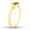 Thumbnail Image 1 of Peridot East-West Ring Rectangle 10K Yellow Gold