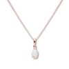 Thumbnail Image 0 of Lab-Created Opal Necklace Pear-shaped 10K Rose Gold