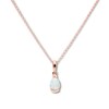 Thumbnail Image 0 of Lab-Created Opal Necklace Pear-shaped 10K Rose Gold