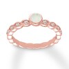 Thumbnail Image 0 of Natural Opal Ring 1/20 carat tw Diamonds 10K Rose Gold
