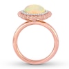 Thumbnail Image 1 of Natural Opal Ring 1/10 carat tw Diamonds 14K Rose Gold
