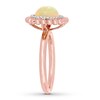 Thumbnail Image 2 of Natural Opal Ring 1/10 carat tw Diamonds 14K Rose Gold