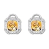 Thumbnail Image 0 of Citrine Earrings 1/4 ct tw Diamonds Sterling Silver
