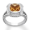 Thumbnail Image 0 of Citrine Ring 1/5 carat tw Diamonds Sterling Silver